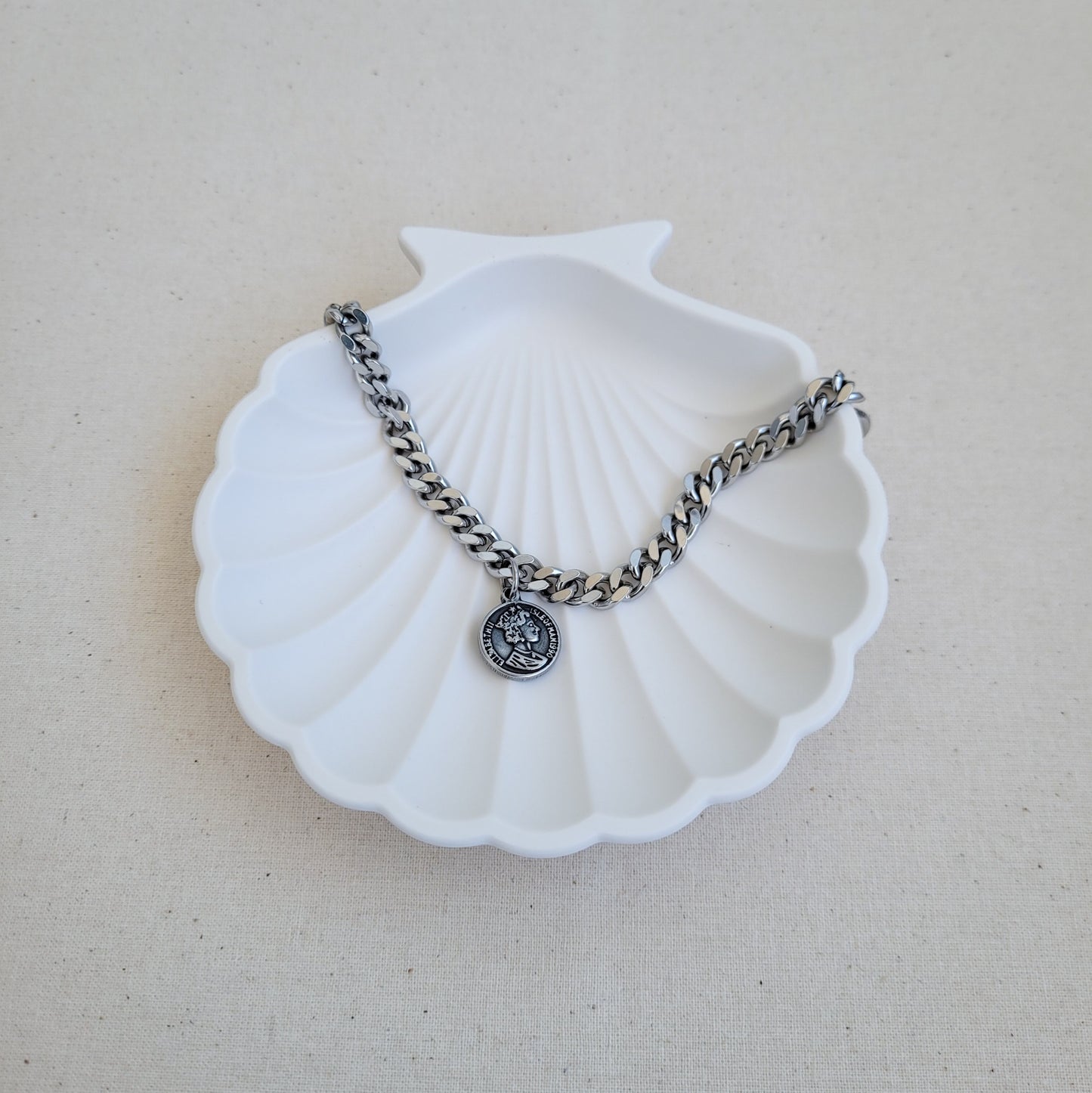 Surgical Steel Coin Bracelet