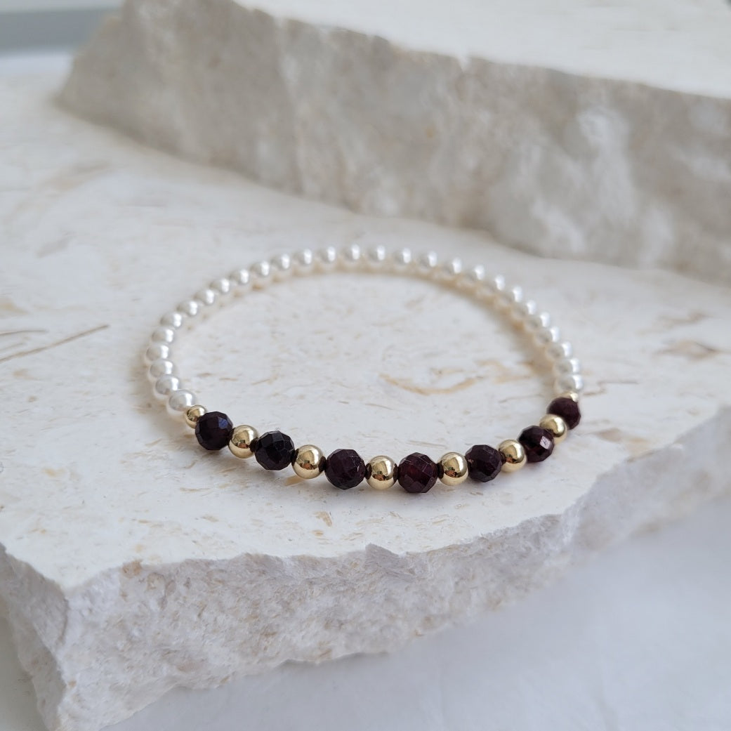 Genuine clearance garnet bracelet